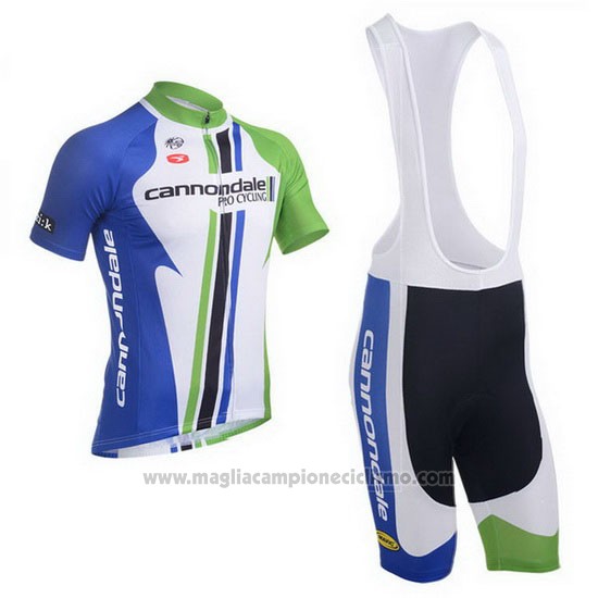 2013 Abbigliamento Ciclismo Cannondale Campione Blu Manica Corta e Salopette